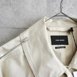 イザベル マラン オーバーサイズ 変形 トレンチコート スプリングコート アイボリー レディース 未使用品 - NEWSED