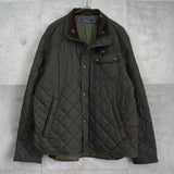 ポロ ラルフローレン コーデュロイ襟 キルティングジャケット ミリタリージャケット カーキ - NEWSED