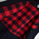 カーハート ダック フーデッドコート チェック柄裏地 キルティング裏地 ロゴパッチ ブラック - NEWSED