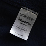 シュプリーム ボックスロゴ フーディー パーカー ネイビー - NEWSED