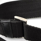 プラダ ポコノ テスート ナイロン 三角プレート ショルダーバッグ ブラック - NEWSED