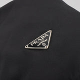 プラダ ポコノ テスート ナイロン 巾着 バッグ ポーチ 三角プレート ブラック - NEWSED