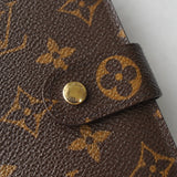 ルイ ヴィトン モノグラム ポルトパピエ・ジップ 二つ折り財布 ブラウン - NEWSED