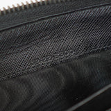 サルバトーレ フェラガモ ダブルガンチーニ レザー ラウンドファスナー 長財布 ブラック - NEWSED