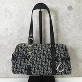 ディオール トロッター キャンバス ミニボストンバッグ ハンドバッグ ブラック - NEWSED