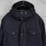 ポロ バイ ラルフローレン フーデッド アウトドアジャケット 中綿ジャケット ブルゾン ブラック - NEWSED
