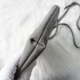 ヴィヴィアン ウエストウッド オーブ レザー ショルダーバッグ ポシェット グレー - NEWSED