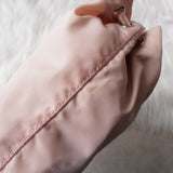 プラダ テスート ポコノ ナイロン 巾着バッグ ポーチ 三角プレート パステルピンク - NEWSED