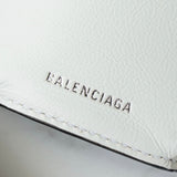 バレンシアガ ペーパーミニ レザー 三つ折り財布 コンパクトウォレット ブラック - NEWSED