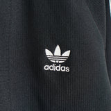 アディダス トラックジャケット ロゴ 刺繍 ブラック - NEWSED