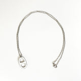 エルメス イリアード シェーヌダンクル ネックレス シルバー / ホワイト - NEWSED