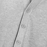 フレッドペリー ロゴ 刺繍 カーディガン グレー - NEWSED