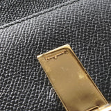 サルバトーレ フェラガモ ガンチーニ レザー 長財布 ブラック パスケース付き 箱付き - NEWSED