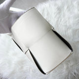 ボッテガ ヴェネタ アルコ トート マキシイントレチャート トートバッグ ホワイト 保存袋付き - NEWSED