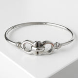 サルバトーレ フェラガモ ガンチーニ バングル シルバー 箱付き - NEWSED