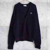 ラコステ カーディガン ロゴパッチ ダークネイビー - NEWSED