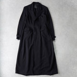 ワイズ ヨウジヤマモト ダメージ加工 スーパーロングコート ブラック - NEWSED