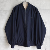 ラコステ リバーシブル ブルゾン スタジャン ロゴパッチ ダークネイビー/ベージュ - NEWSED