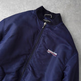 バレンシアガ ロゴ 中綿入り ボンバージャケット ネイビー - NEWSED