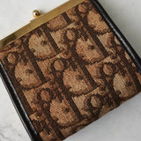 クリスチャン ディオール トロッター がま口 コインケース キャンバス / レザー - NEWSED