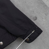 ポロ バイ ラルフローレン ナイロンジャケット フリース裏地 ロゴ刺繍 ブラック - NEWSED