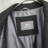 ラコステ ウールコート チェスターコート ストライプ柄裏地 グレー - NEWSED