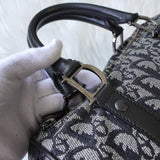 ディオール トロッター キャンバス ミニボストンバッグ ハンドバッグ グレー / ブラック - NEWSED