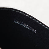 バレンシアガ ロゴ グリッター パスケース カードケース シルバー - NEWSED