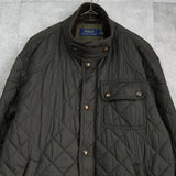 ポロ ラルフローレン コーデュロイ襟 キルティングジャケット ミリタリージャケット カーキ - NEWSED