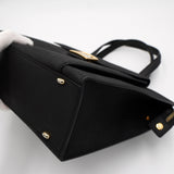 セリーヌ 馬車金具 サルキー ナイロン ハンドバッグ 自立型 ブラック - NEWSED