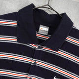 ナイキ ボーダー 半袖ポロシャツ ブラック / オレンジ - NEWSED