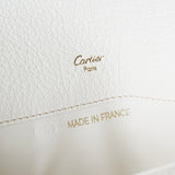 カルティエ マルチェロ レザー 長財布 二つ折り財布 ホワイト - NEWSED