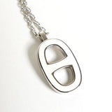 エルメス イリアード シェーヌダンクル ネックレス シルバー / ホワイト - NEWSED