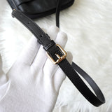 ロエベ アナグラム レザー ショルダーバッグ ポシェット ブラック - NEWSED