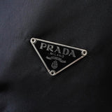 プラダ ポコノ テスート ナイロン トライアングルロゴ 巾着バッグ ポーチ ブラック - NEWSED