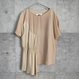 エムエムシックス メゾンマルジェラ ドッキング 半袖トップス ベージュ レディース - NEWSED