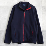 ポロ ラルフローレン ロゴ フルジップフリース ネイビー - NEWSED