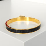 エルメス ケリー バングル ゴールド/ブラック - NEWSED