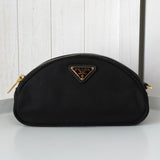 プラダ ポコノ テスート ナイロン ポーチ トライアングルロゴ ブラック - NEWSED