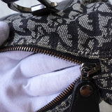 ディオール トロッター キャンバス ミニボストンバッグ ハンドバッグ グレー / ブラック - NEWSED