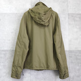 ポロ ラルフローレン ロゴ 裏地フリース 収納フード ナイロンジャケット ブルゾン カーキ - NEWSED