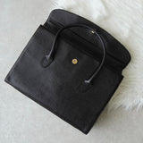 クレージュ ヴィンテージ ロゴ金具 レザー ビジネスバッグ ブラック - NEWSED