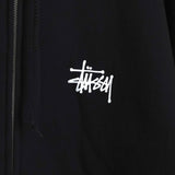 ステューシー ロゴ フルジップ パーカー ブラック - NEWSED