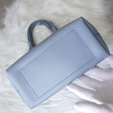 ステラ マッカートニー ノッテッド レザー 編み込み ハンドバッグ ブルー - NEWSED