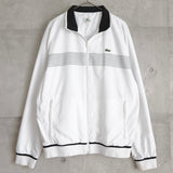 ラコステ スポーツ ナイロンジャケット トラックジャケット ブルゾン ロゴパッチ ホワイト - NEWSED