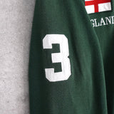 ポロ ラルフローレン ロゴ 刺繍 スウェット トラックジャケット グリーン - NEWSED