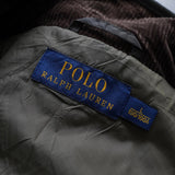 ポロ ラルフローレン コーデュロイ襟 キルティングジャケット ミリタリージャケット カーキ - NEWSED