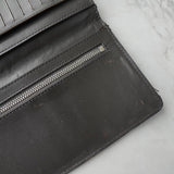 メゾン マルジェラ 四つタグ レザー ロングウォレット 長財布 グレー - NEWSED