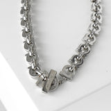 サルバトーレ フェラガモ ミニ ガンチーニ チェーンブレスレット シルバー - NEWSED