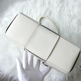 ボッテガ ヴェネタ アルコ トート マキシイントレチャート トートバッグ ホワイト 保存袋付き - NEWSED